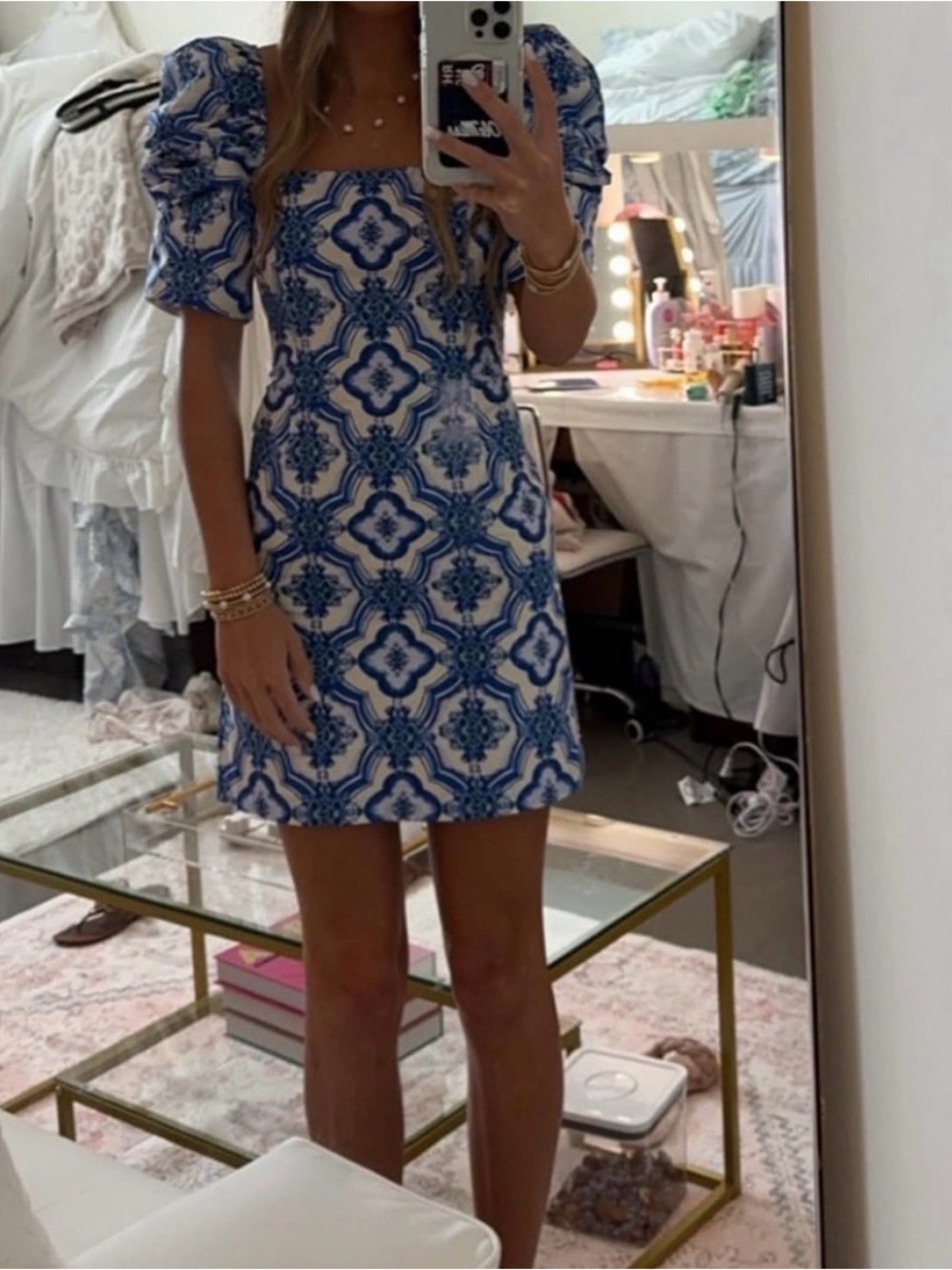 Cara Cara Kelly Blue Mosaic Dress - Picture 2 of 8